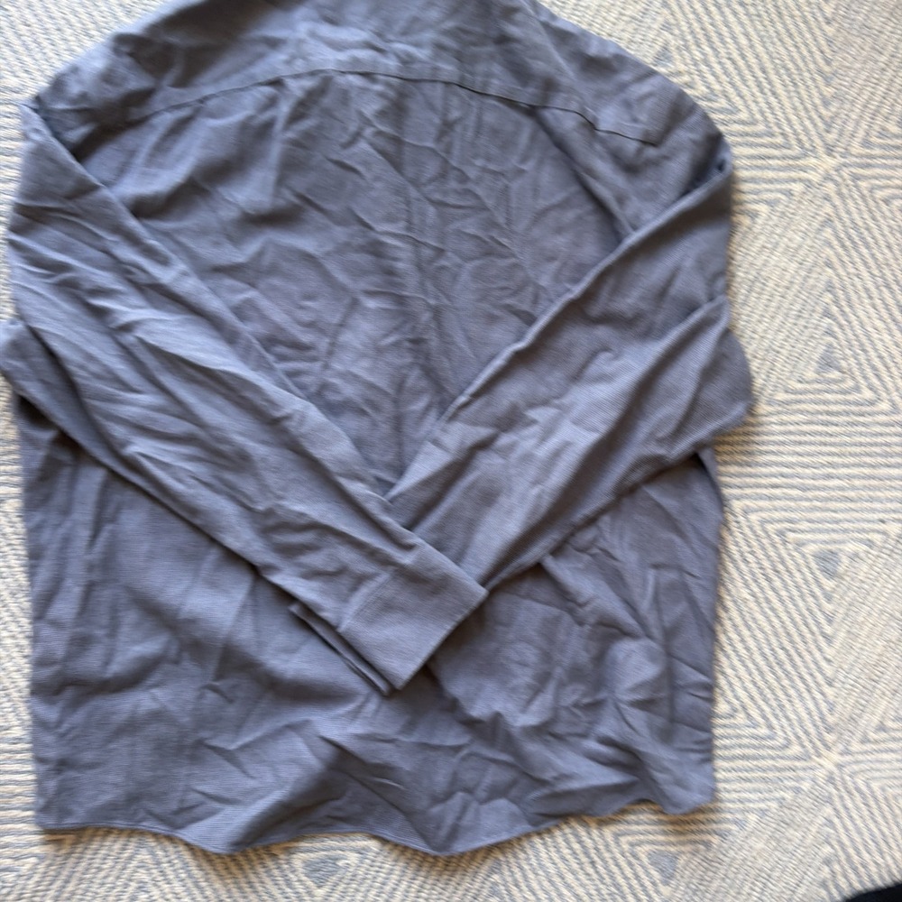 UNTUCKit Long Sleeve Button Soft Cotton Shirt - Veneto-Grisaille - Gray - XXL - Picture 6 of 6